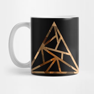 golden pyramid Mug